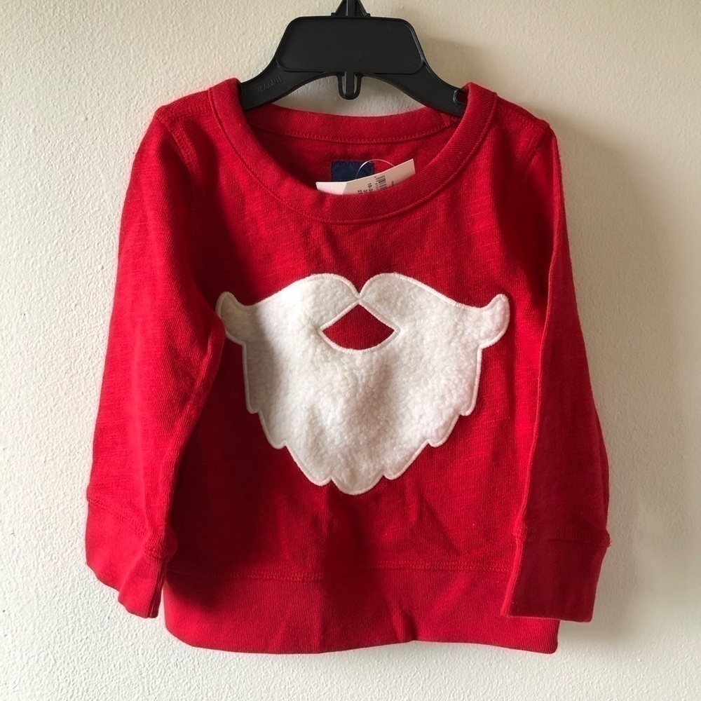 Baby Gap Red Santa Christmas Sweater 18-24 M